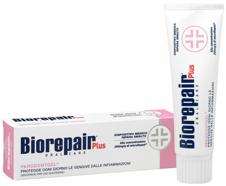 Biorepair Pasta Plus Parodontgel - 75ml | بايو-ريبير بلس – معجون أسنان وجل اللثة – 75 مل