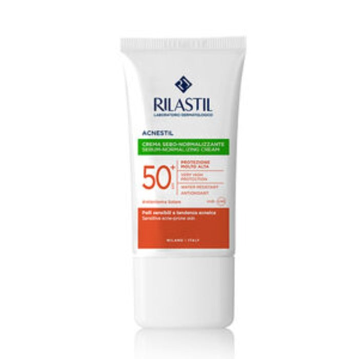 Rilastil Sebum-Normalizing Cream Spf50+ - 40ml | ريلاستيل كريم لتوازن الدوهن مع عامل حماية من الشمس spf50+ - 40 مل