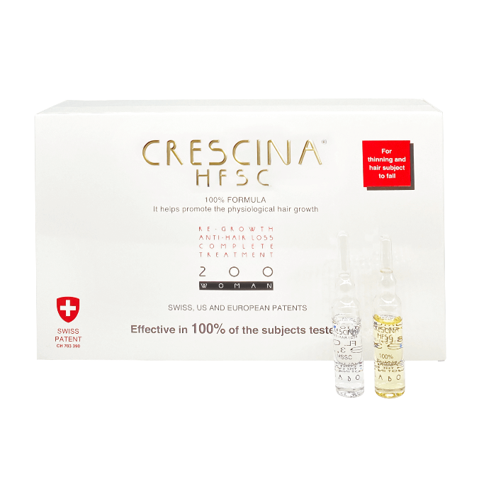 CRESCINA TRANSDERMIC HFSC RE-GROWTH 200 For Women- 3.5ml x 20 | كريشنا امبولات لمعالج تساقط الشعر الخفيف 200 للنساء - 20 x  3.5 مل