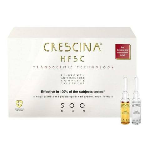 CRESCINA RE-Growth Anti-Hair Loss Complete Treatment 500 man - 10+10x3.5ml | كريشنا امبولات متكاملة ضد تساقط الشعر عند الرجال - 10+10 x 3.5 مل