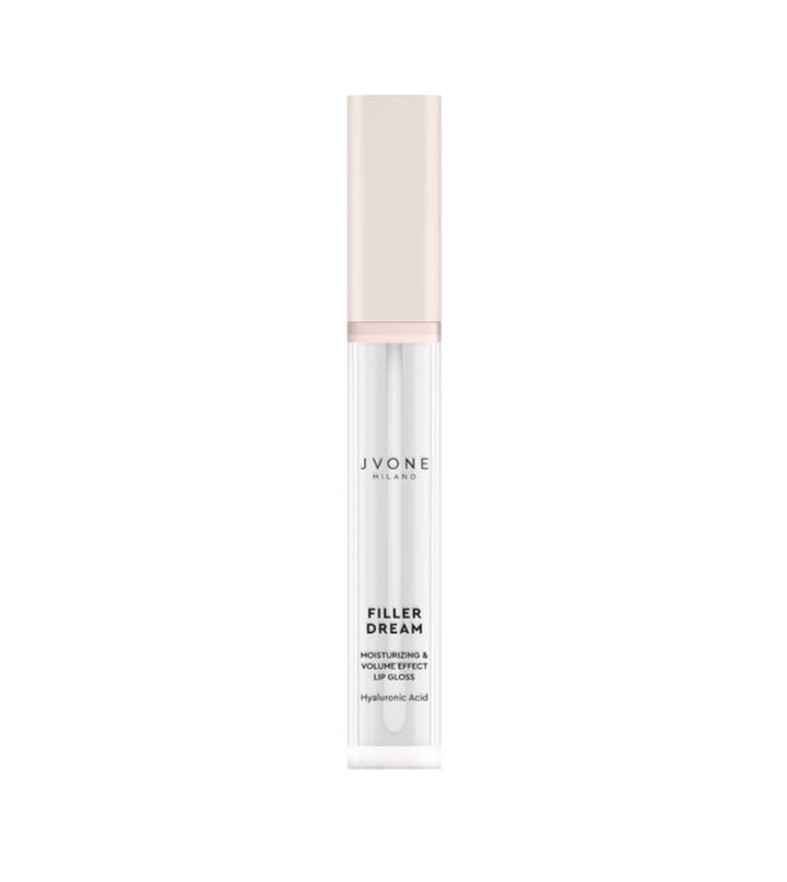 JVONE MILANO Filler Dream Lip Gloss Moisturizing & Volume Effect - 7.5ml | جيفون ميلانو غلوس للشفاه مرطب و مالئ - 7.5 مل