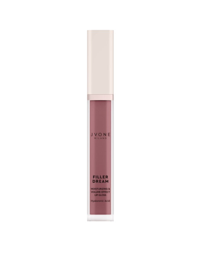 JVONE MILANO Filler Dream Lip Gloss Moisturizing & Volume Effect - 7.5ml | جيفون ميلانو غلوس للشفاه مرطب و مالئ - 7.5 مل