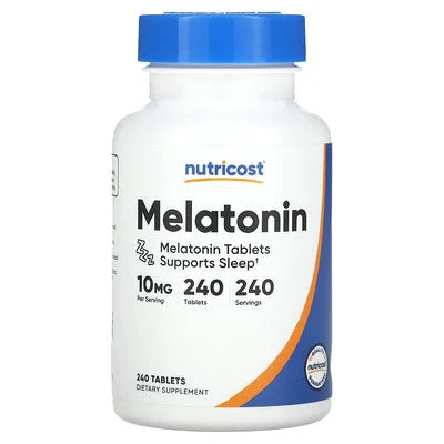 Nutricost Melatonin 10mg - 240tablets | أقراص ميلاتونين 1- مغ - 240 قرص