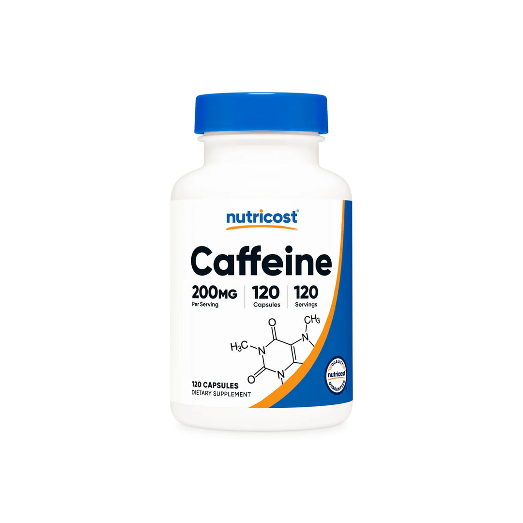 Nutricost Caffeine 200mg - 120capsules | كبسولات الكافيين 200 مغ - 120 كبسولة