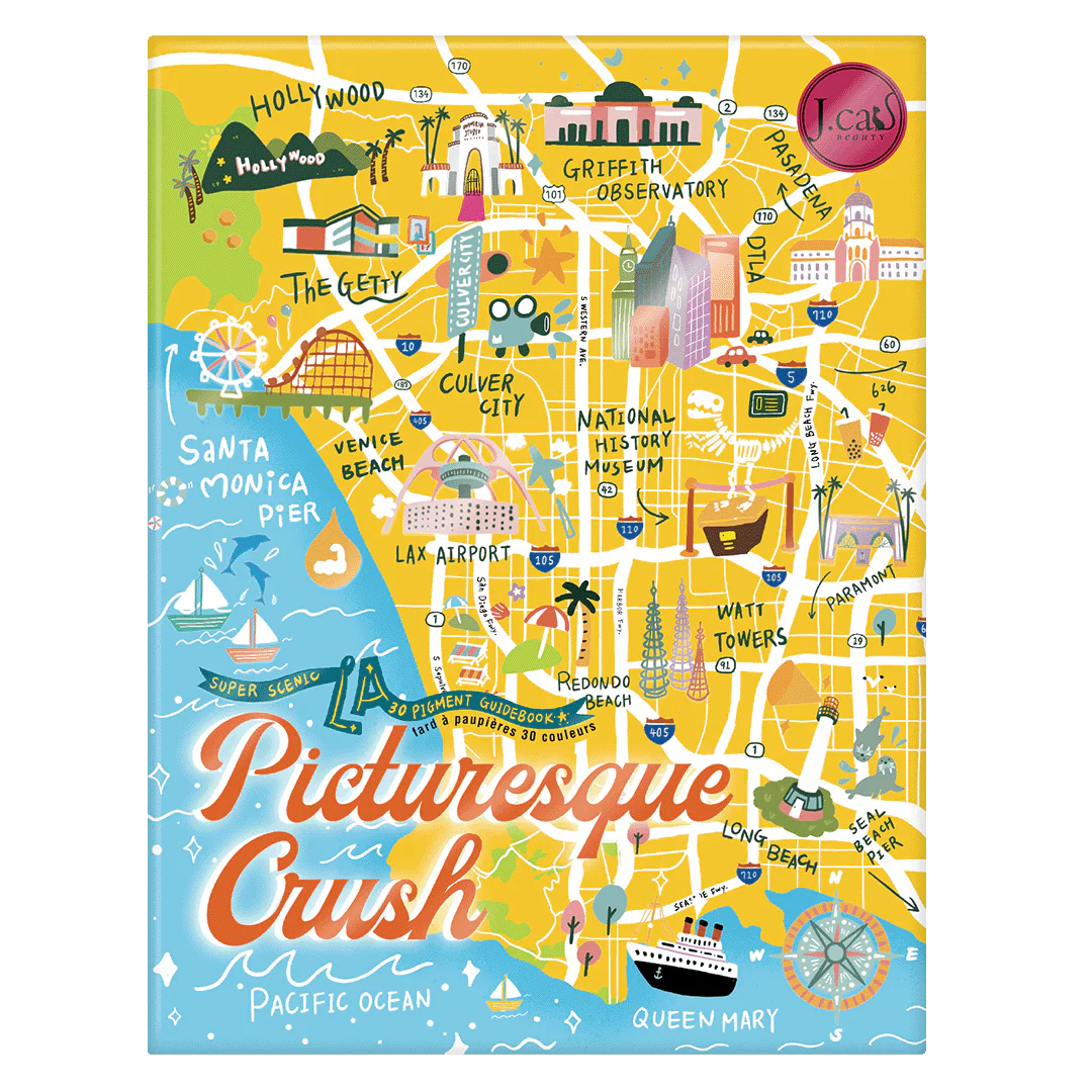 J. Cat BEAUTY Super Scenic 30 Pigment Guidebook - 30g| جي كات ظلال للعيون -30 غرام