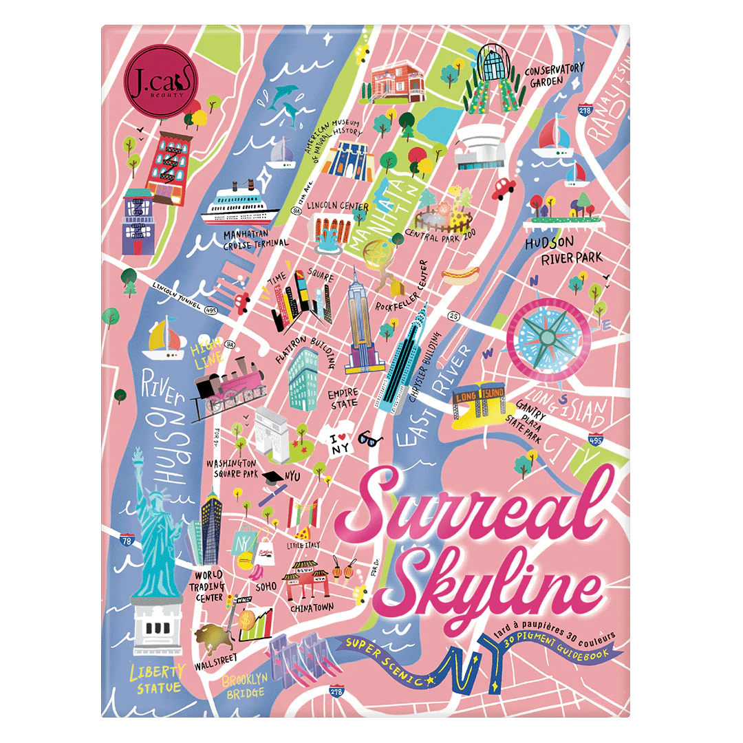 J. Cat BEAUTY Super Scenic 30 Pigment Guidebook - 30g| جي كات ظلال للعيون -30 غرام