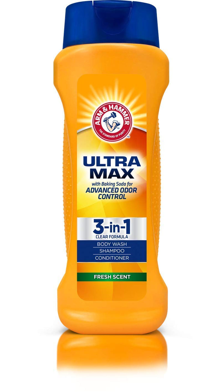 ARM & HAMMER Ultra Max 3-in-1 Shampoo Conditioner Body Wash - 354ml | ارم اند هامر شامبو و بلسم و غسول للجسم في منتج واحد - 354 مل