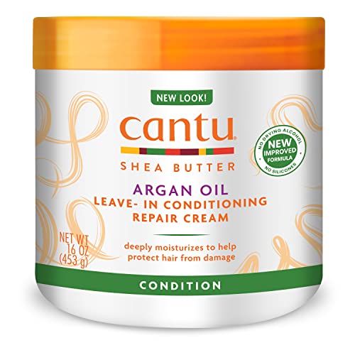 Cantu Leave-In Conditioning Repair Cream with Argan Oil - 453g | كانتو كريم ليف ان بزيت الأرغان - 453 غرام