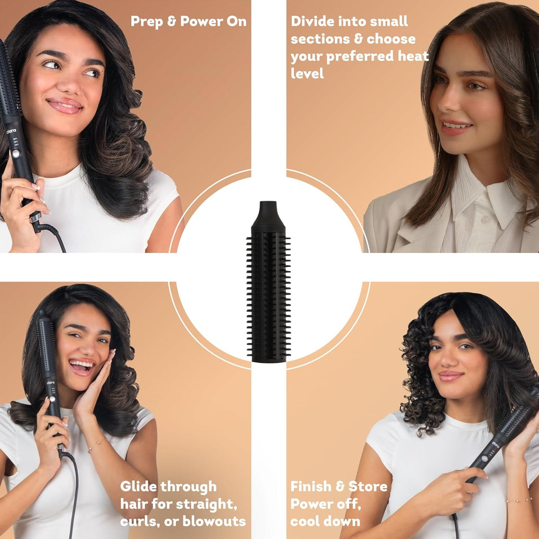 Anti-Frizz Ionic Slim Hot Brush Clara | كلارا  الفرشاة الحرارية النحيفة