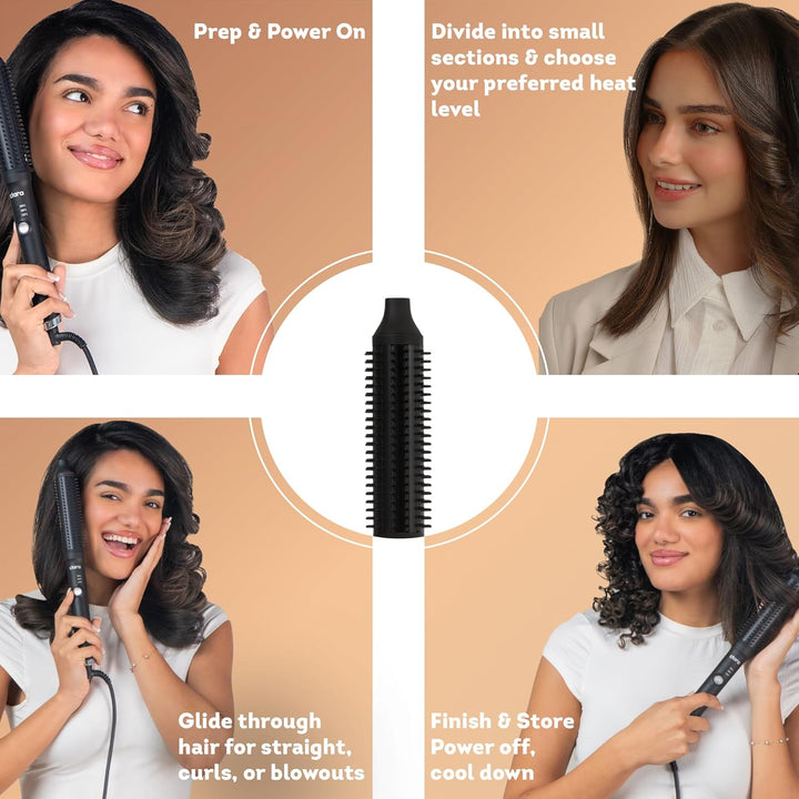 Anti-Frizz Ionic Slim Hot Brush Clara | كلارا  الفرشاة الحرارية النحيفة