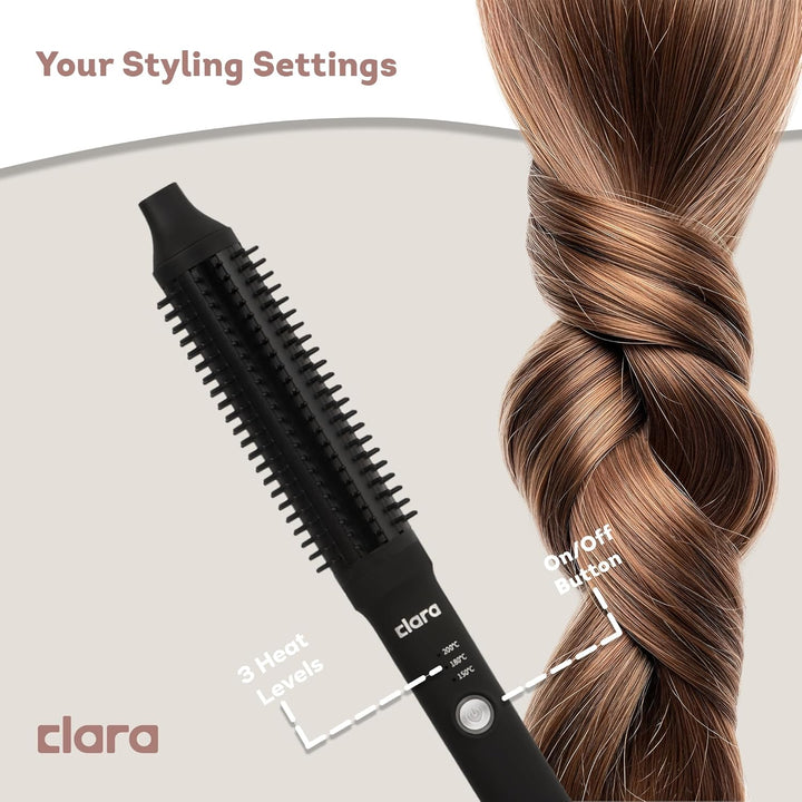Anti-Frizz Ionic Slim Hot Brush Clara | كلارا  الفرشاة الحرارية النحيفة