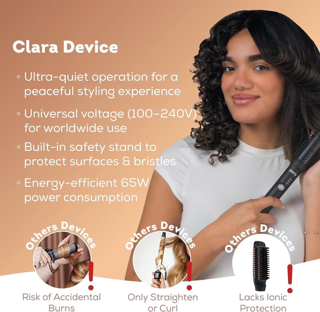 Anti-Frizz Ionic Slim Hot Brush Clara | كلارا  الفرشاة الحرارية النحيفة