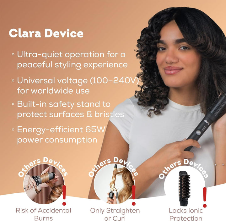 Anti-Frizz Ionic Slim Hot Brush Clara | كلارا  الفرشاة الحرارية النحيفة