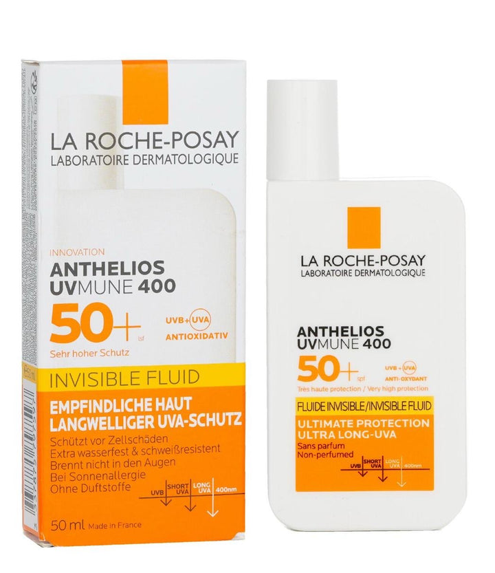 La Roche-Posay Anthelios UVMune 400 Fluid Fragrance Free SPF50+ - 50ml |لاروش بوزيه واقي شمسي سائل بعامل حماية 50 - 50 مل