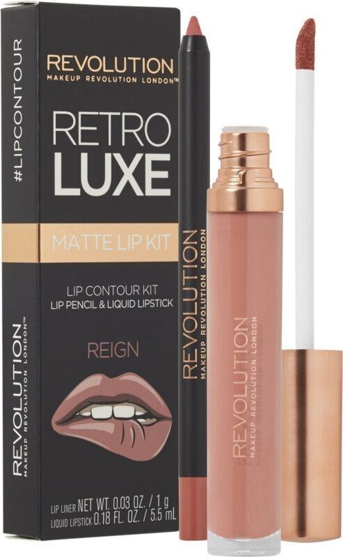 Revolution Retro Luxe Kits Matte | ريفلوشن مجموعة أحمر شفاه مات