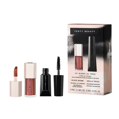 Fenty Beauty Lil Glossy Lil Thicc Lip + Eye Duo Set - 5.5ml | فينتي بيوتي مجموعة مكياج جلوس للشفاه وماسكارا - 5.5 مل