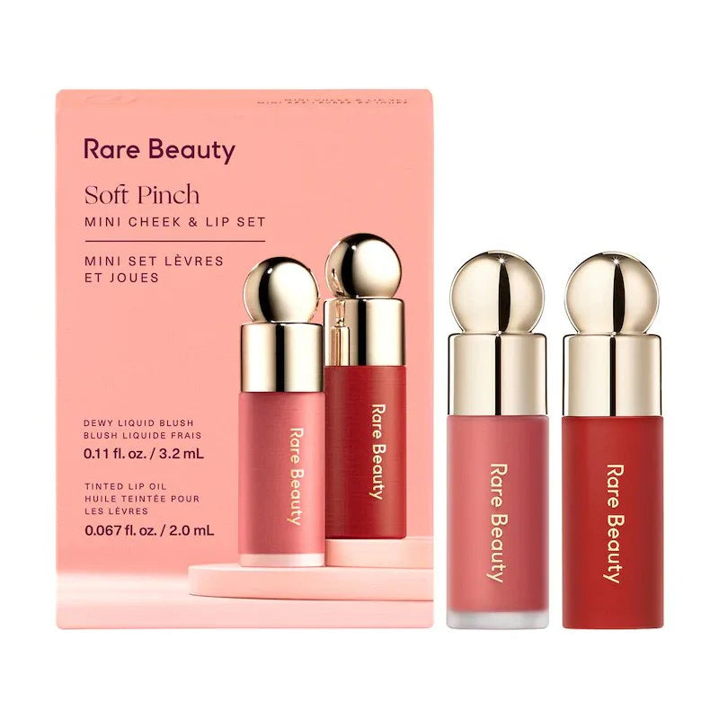Rare Beauty Soft Pinch Mini Cheek & Lips Set - 302mlx2.0ml | رير بيوتي بلاش سائل و تنت للشفاه - 302 مل x2.0 مل