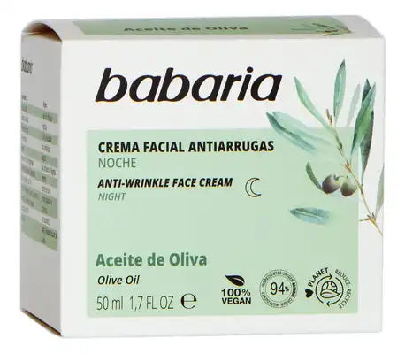 BABARIA Anti Wrinkle Face Night Cream - 50ml | باباريا كريم ليلي للوجه مضاد للتجاعيد - 50 مل