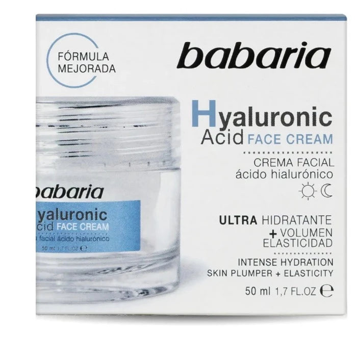 BABARIA Hyaluronic Acid Face Cream - 50ml | باباريا كريم الوجه بالهيالورونيك اسيد - 50 مل