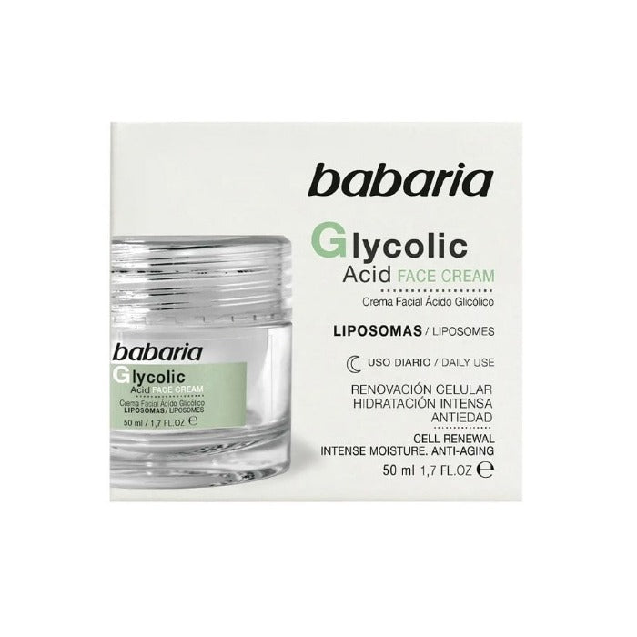 BABARIA Glycolic Acid Face Cream - 50ml | باباريا كريم للوجه بالجليكوليك اسيد - 50 مل