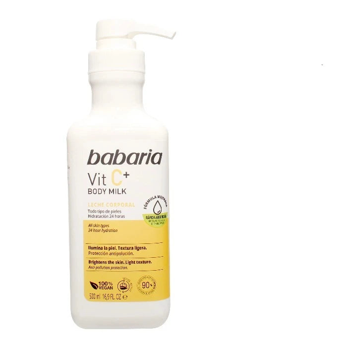 BABARIA Vitamin C Body Milk - 500ml | باباريا مرطب فيتامين سي للجسم - 500 مل