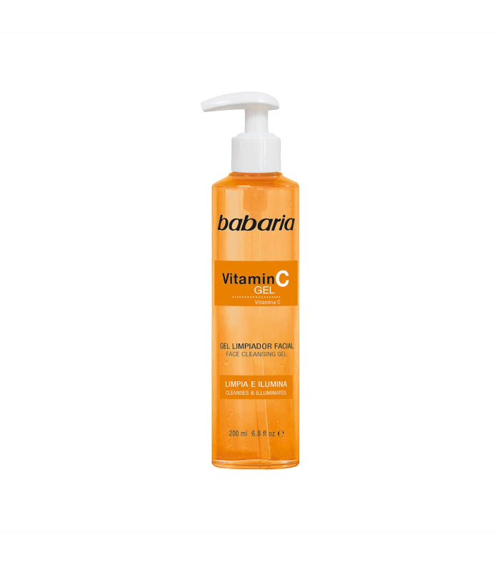BABARIA Vitamin C facial Face cleansing gel - 200ml | باباريا غسول جل للوجه بالفيتامين سي - 200 مل