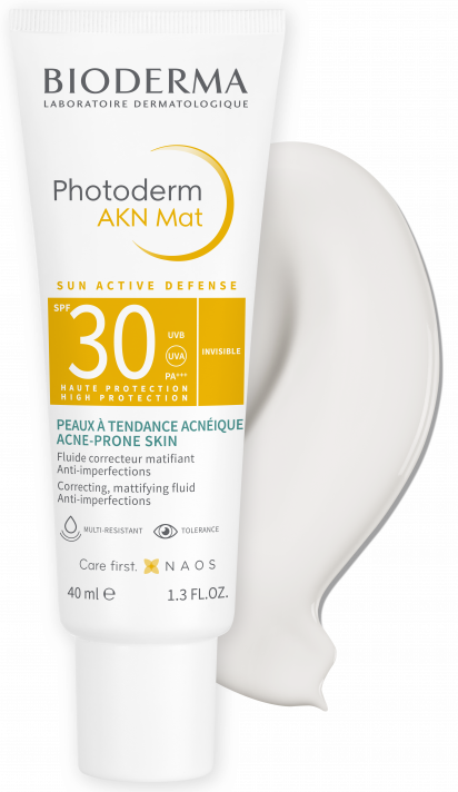 BIODERMA Photoderm AKN Mat SPF30 - 40ml | بيوديرما كريم واقي شمسي للبشرة الدهنية مات spf30 - 40 مل