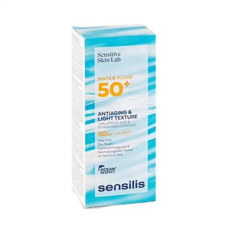 Sensilis Sun Water Fluid 50+ Antiaging & Light Texture - 40ml | سينسيليس واقي شمسي بتركيبة خفيفة ومرطبة - 40 مل