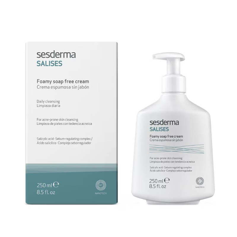 Sesderma Salises Foaming Cream Without Soap - 250ml | سيسديرما غسول كريمي رغوي للبشرة المعرضة لحب الشباب - 250 مل