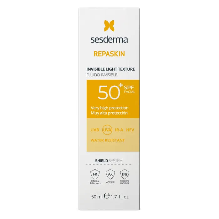 Sesderma Repaskin Invisible Light Texture  50SPF - 50ml | سيسديرما واقي شمسي سائل spf50+ - 50 مل