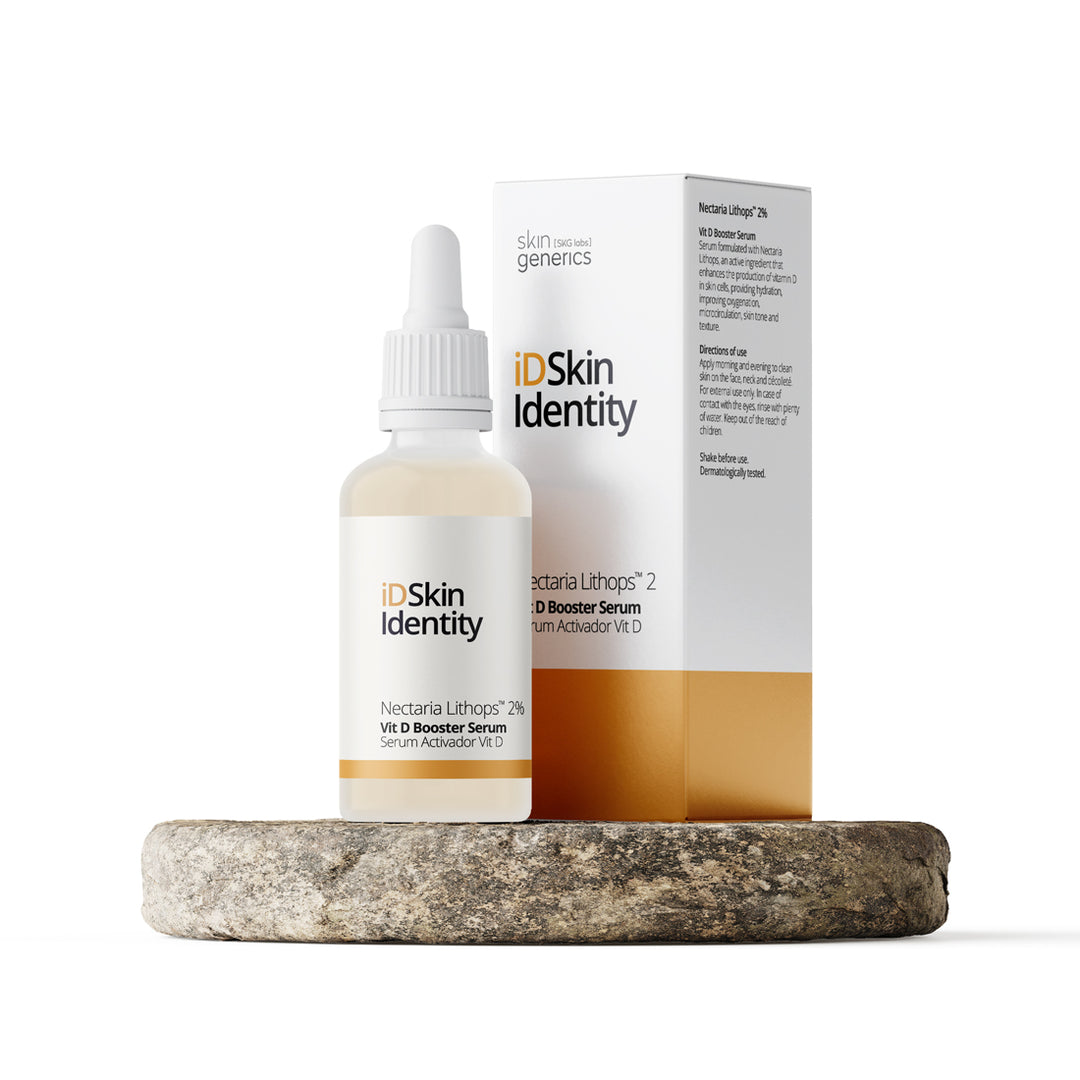 iD Skin Identity 2% Nectarina Lithops Serum - 30ml | اي دي سكين سيروم مُعزَّر  لفيتامين D - نكتاريا ليثوبس 2% - 30 مل