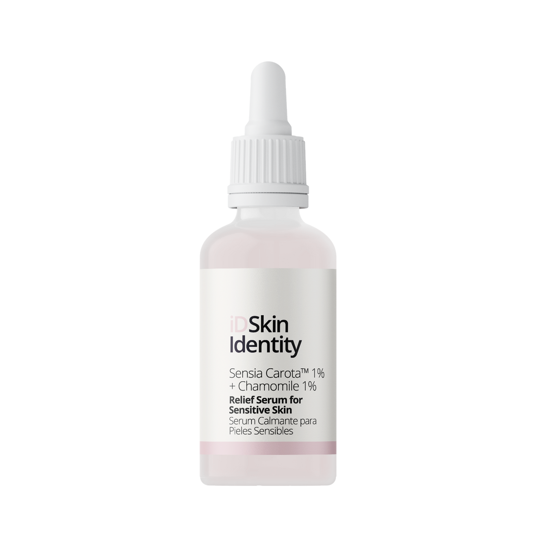 iD Skin Identity Relief Serum for Sensitive Skin 2% - 30ml | اي دي سكين سيروم مُهدِّئ للبشرة الحساسة - سينسيا كاروتا 1% + بابونج 1% - 30 مل