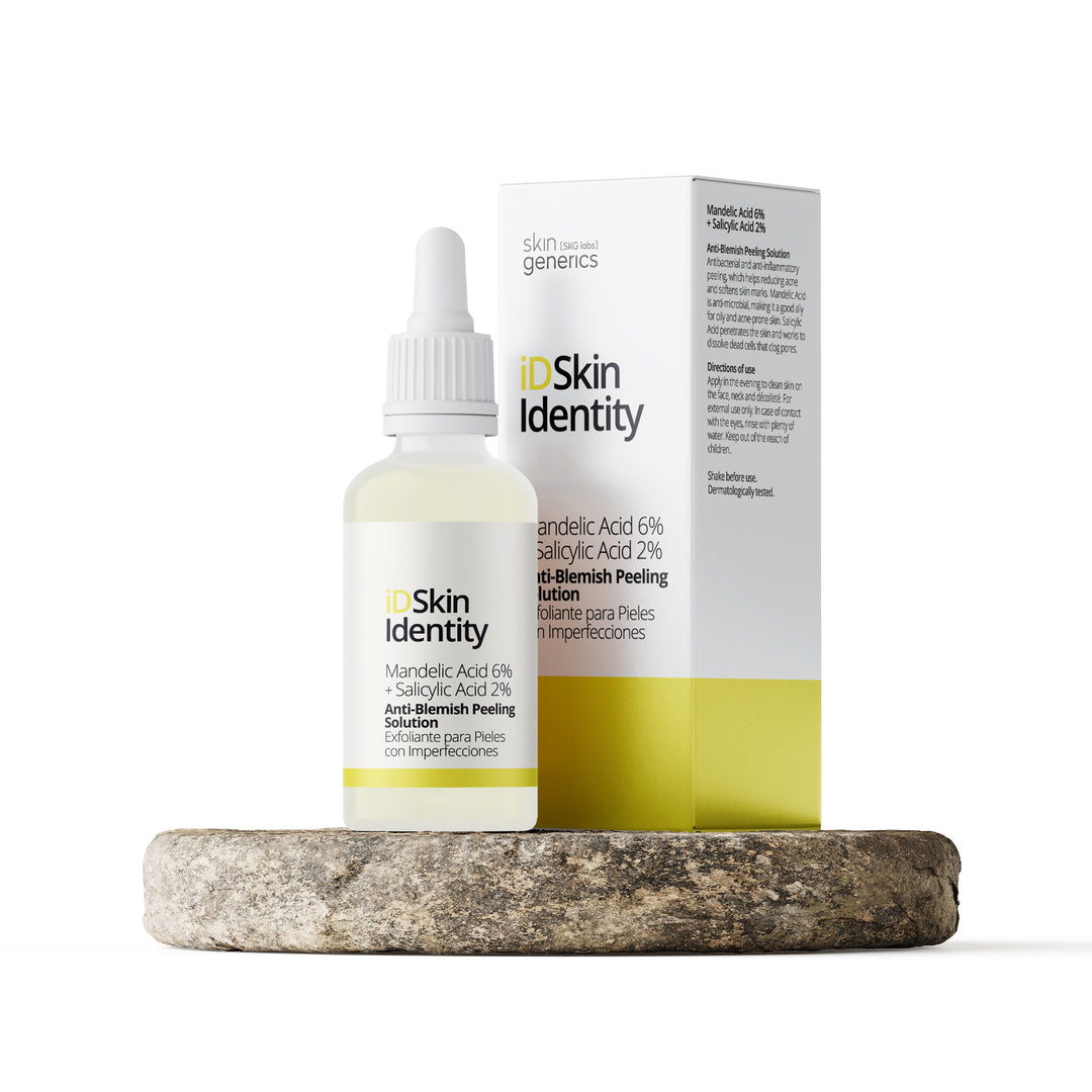 iD Skin Identity mandelic acid 6% + salicylic acid 2% - 30ml | اي دي سكين مقشر مضاد لعيوب البشرة - حمض الماندليك 6% + حمض الساليسيليك 2% - 30 مل