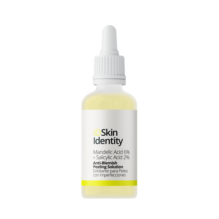 iD Skin Identity mandelic acid 6% + salicylic acid 2% - 30ml | اي دي سكين مقشر مضاد لعيوب البشرة - حمض الماندليك 6% + حمض الساليسيليك 2% - 30 مل