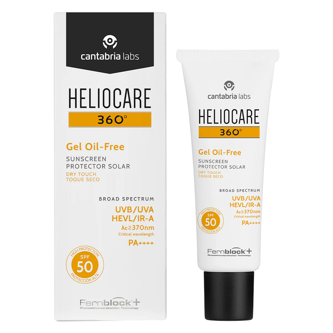 Cantabria Labs Heliocare 360° Gel Oil-Free Spf 50+ Dry Touch Toque Seco - 50ml | كانتابريا لابز واقي شمسي للبشرة الدهنية - 50 مل