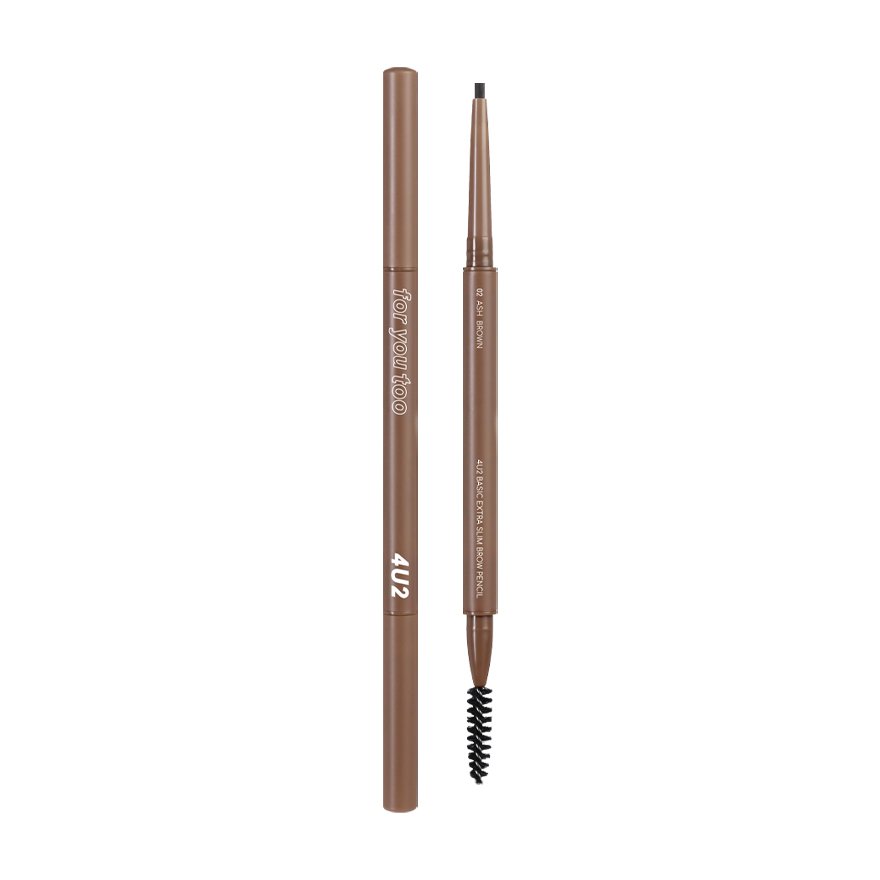 4U2 BASIC EXTRA SLIM BROW PENCIL - 0.08g | فور يو تو قلم تحديد الحواجب - 0.08 غرام