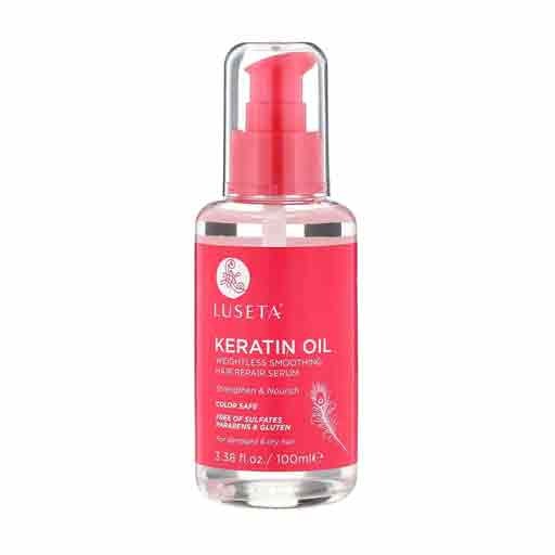 LUSETA Keratin Oil Hair Repair Serum - 100ml | لوسيتا سيروم الكيراتين - 100 مل