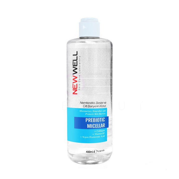 NEW WELL Prebiotic Miceellar Water - 400ml | نيو ويل مزيل مكياج ميسيلار بالبريبايوتيك - 400 مل