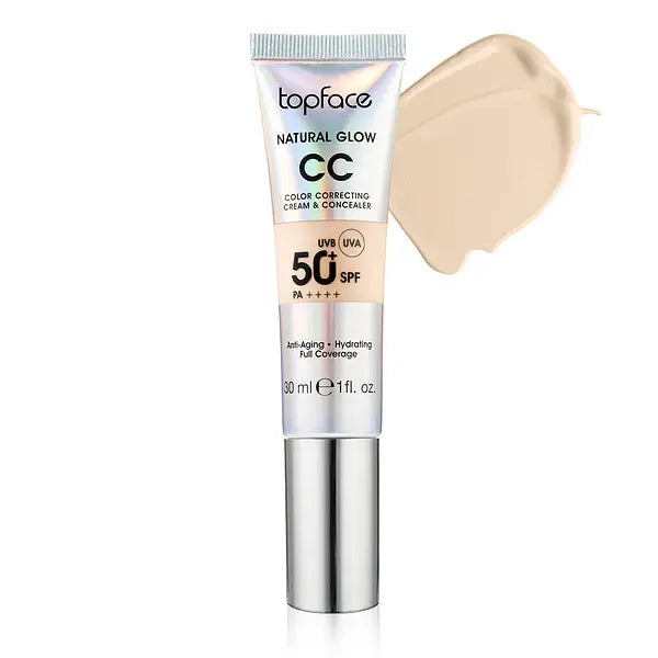 TOPFACE NATURAL GLOW CC CREAM & CONCEALER - 30ml | توب فيس كريم سي سي و كونسيلر - 30 مل