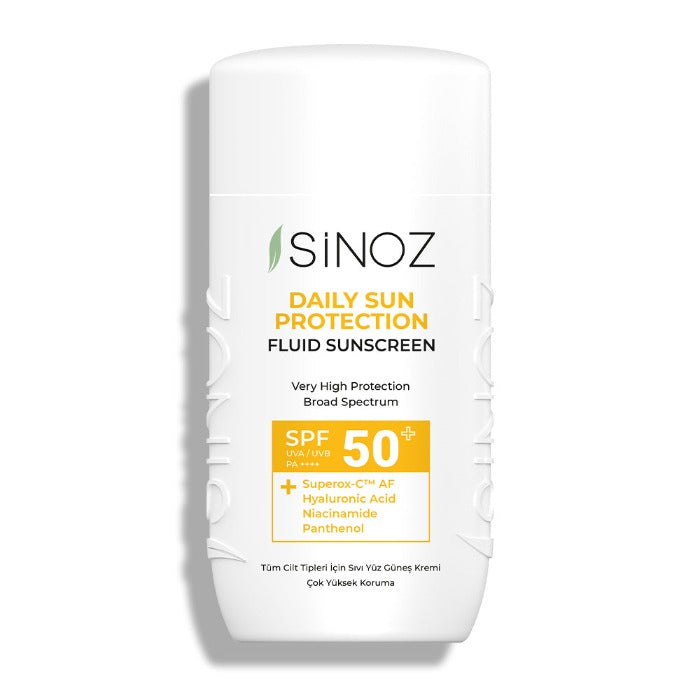 SiNOZ Spf50+ Daily Use Fluid Sunscreen - 50ml | سينوز واقي شمسي سائل يومي spf50+ - 50 مل