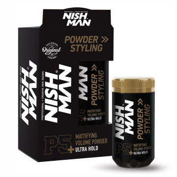 NISH MAN Powder Styling Ultra Hold - 20g|نايش مان بودرة تصفيف للشعر -20عرام