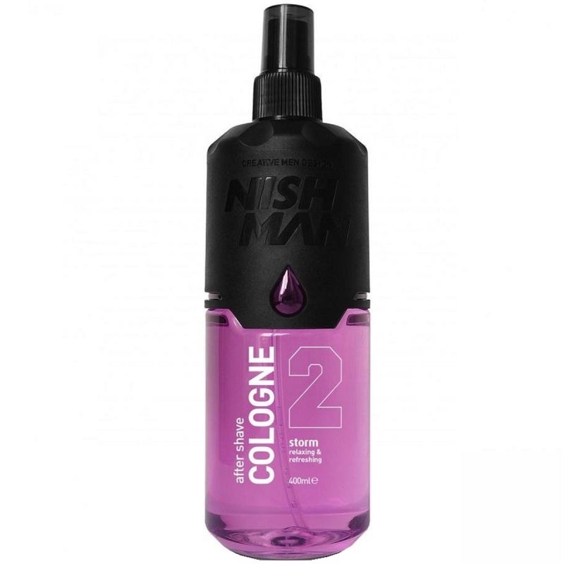 NISH MAN Cologne Storm - 400ml| نايش مان كولونيا بعد الحلاقة -400مل