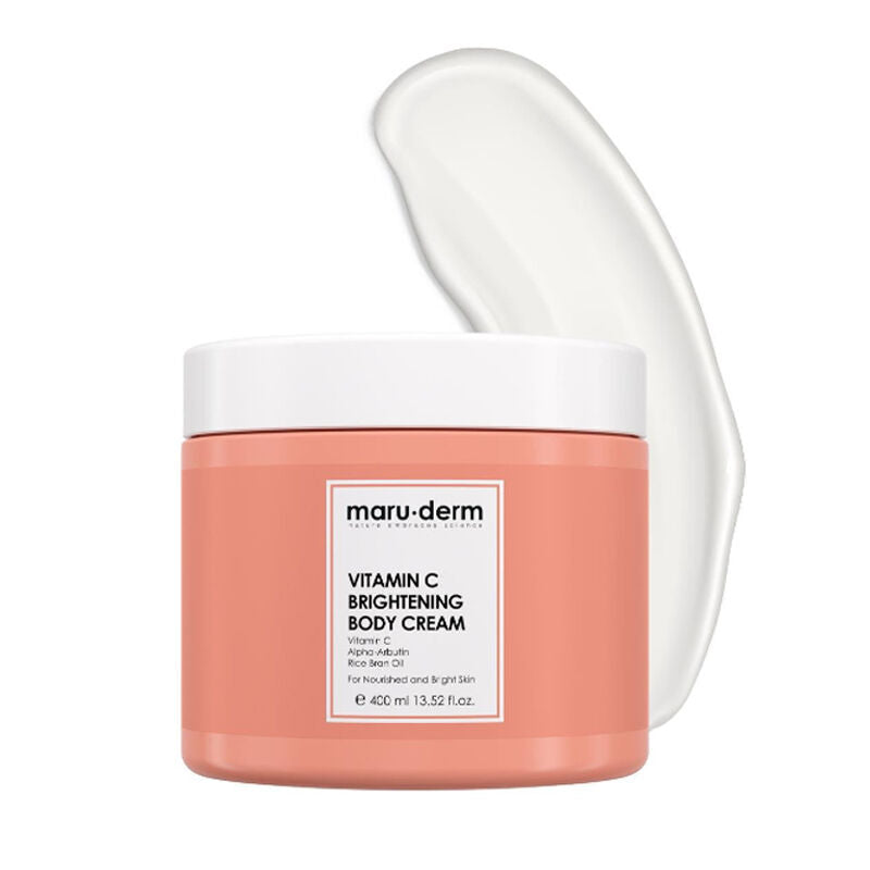 maru.derm Vitamin C Brightening Body Cream - 400ml | مارو.ديرم كريم مرطب للجسم بالفيتامين سي - 400 مل