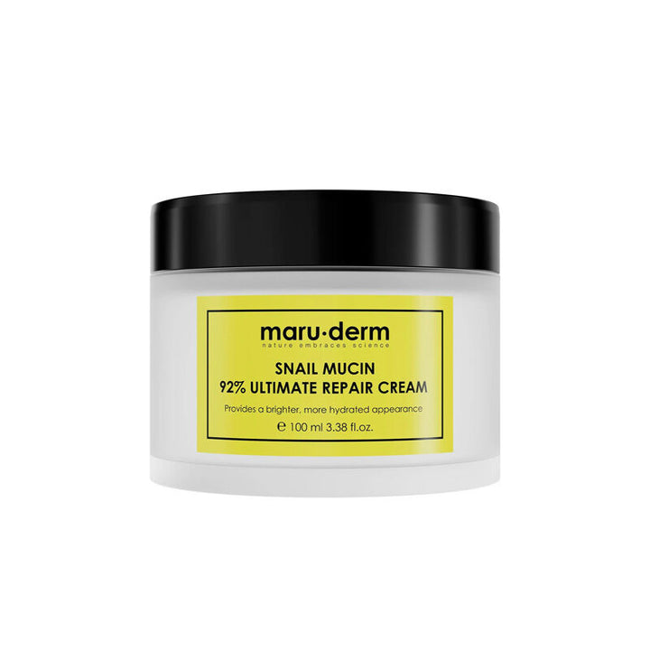 maru.derm Snail Mucin 92% Ultimate Repair Cream - 100ml | مارو.ديرم كريم مستخلص الحلزون 92% مرمم للوجه - 100 مل
