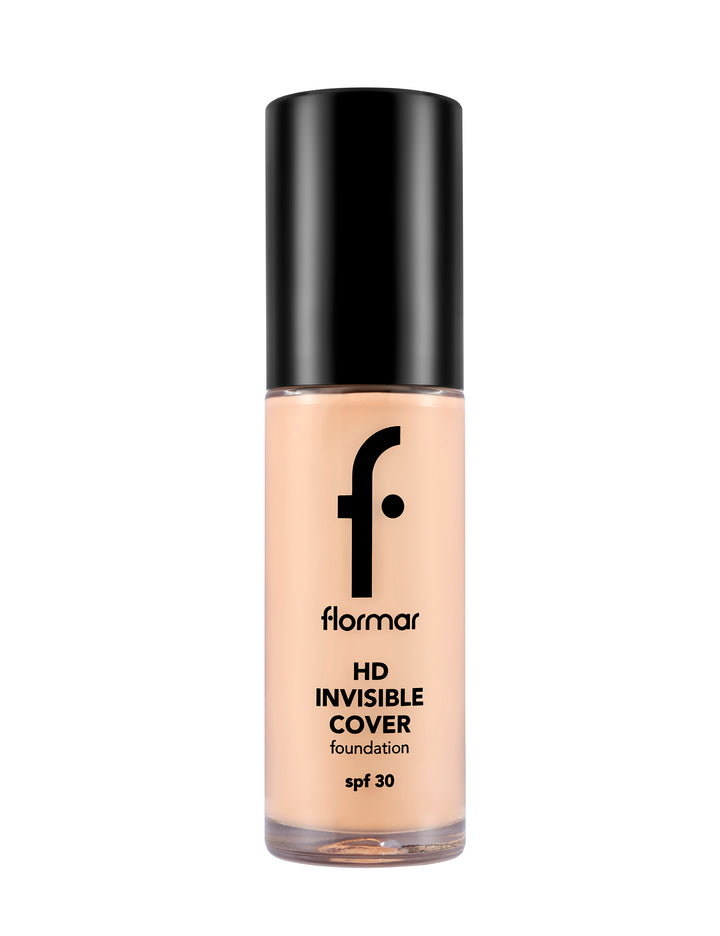 Flormar HD Invisible Cover Foundation - 30ml | فلورمار كريم الاساس - 30 مل