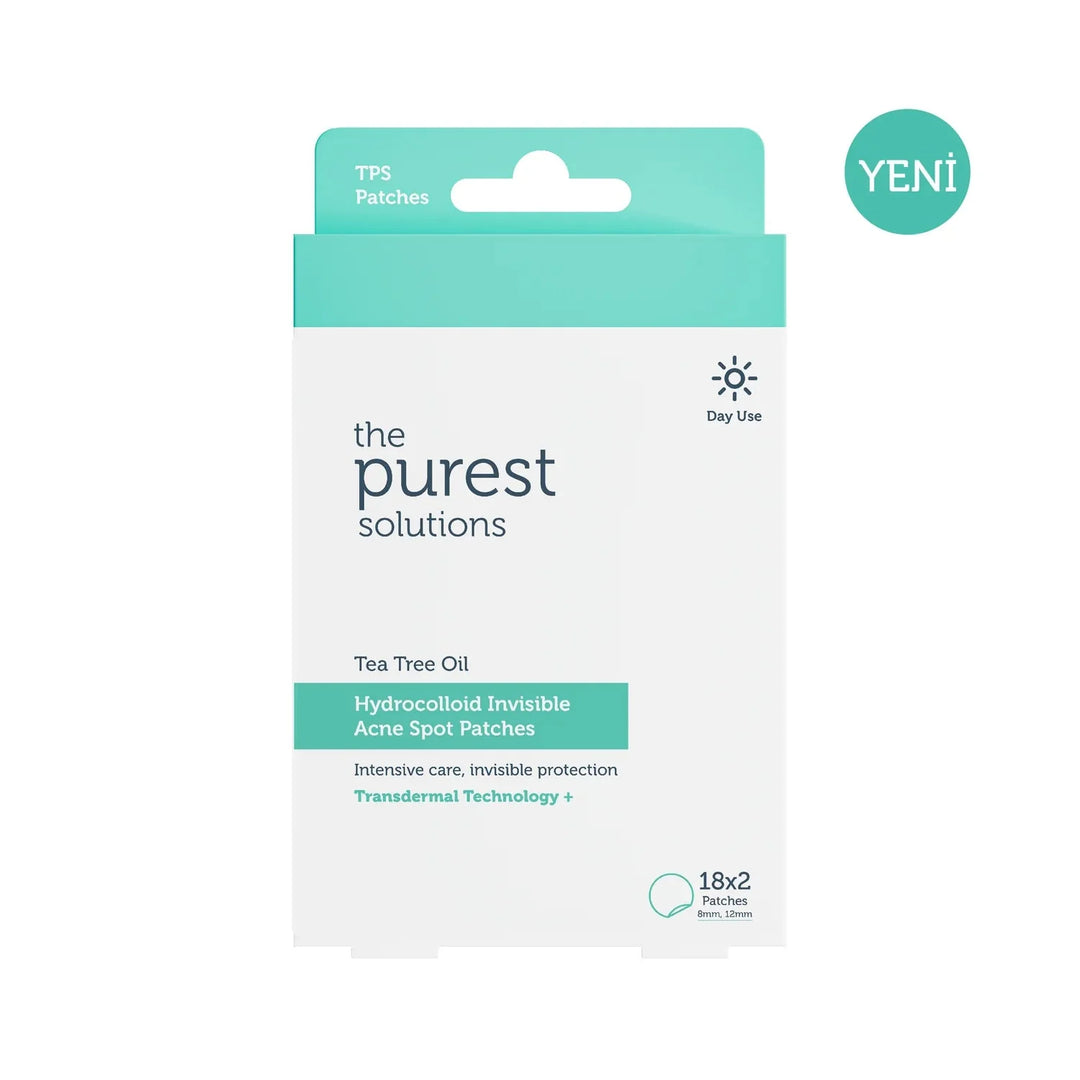 The Purest Tea Tree Oil Hydrocolloid Invisible Acne Spot Patches 18*2|  18*2بيوريست لصقات لعلاج حب الشباب