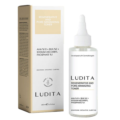 LUDITA Regenerative & Pore-Minimizing Toner - 200ml | لوديتا تونر التقشير و الترميم - ٢٠٠ مل