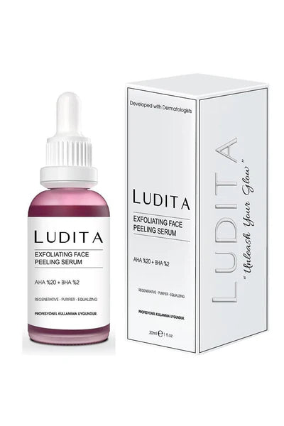 LUDITA Exfoliating Face Peeling Serum - 30ml | لوديتا سيروم مقشر للوجه - 30 مل