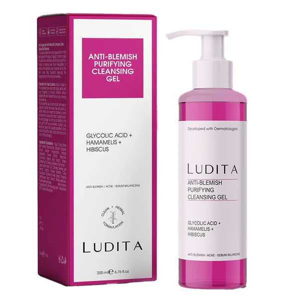 LUDITA Anti-Blemish Purifying Cleansing Gel - 200ml | لوديتا غسول جيل للوجه - 200 مل