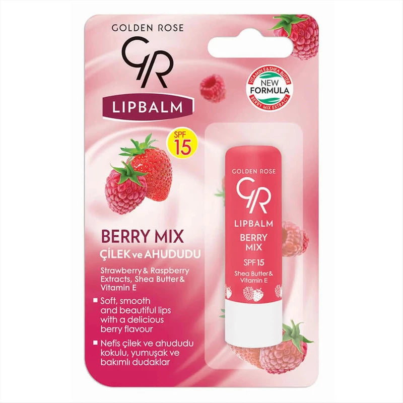 GOLDEN ROSE Lip Balm Spf15 - 4.5g | كولدن روز مرطب شفاه مع spf15 - 4.5 غرام